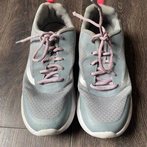 Casual Gray & Pink Sneakers - Women’s Size 6, Lightly Worn